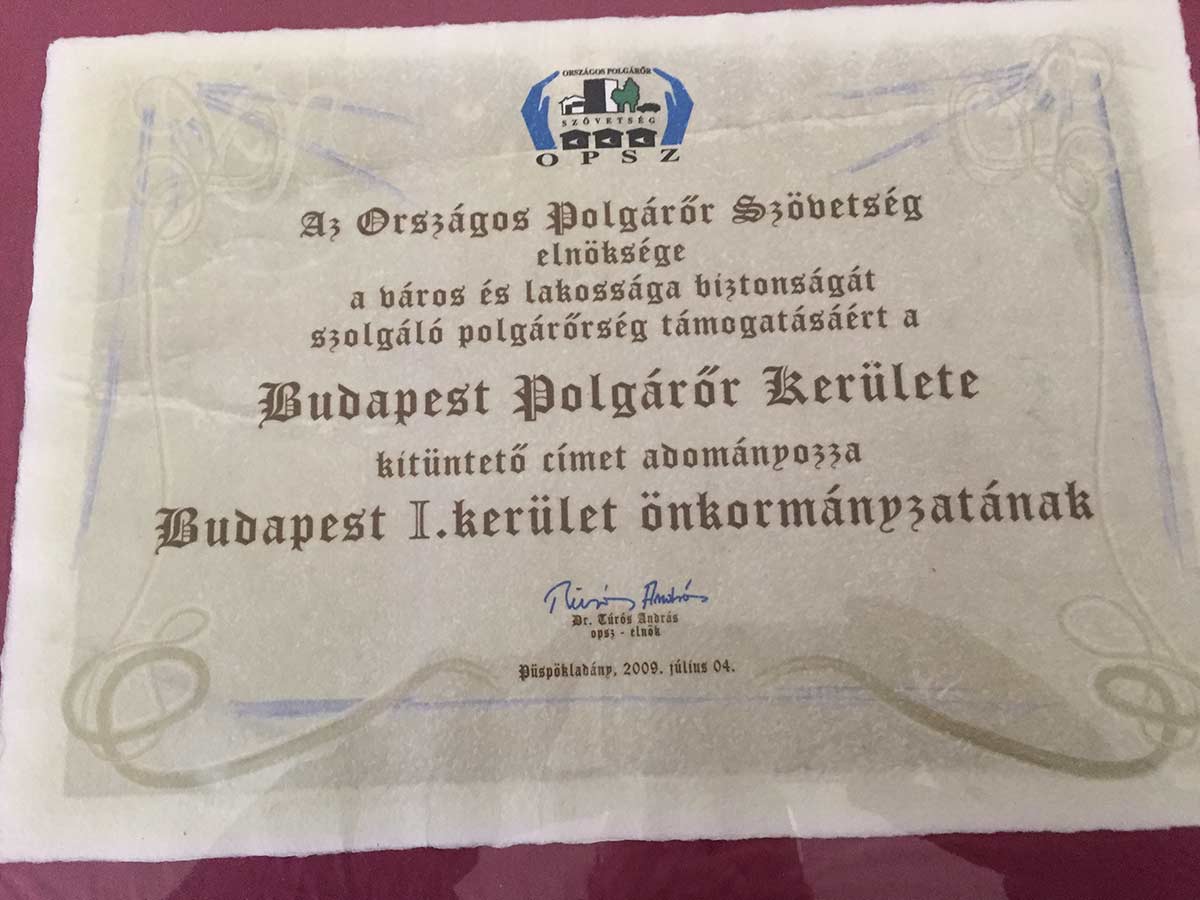 Budapest Polgárőr Kerülete - 2009